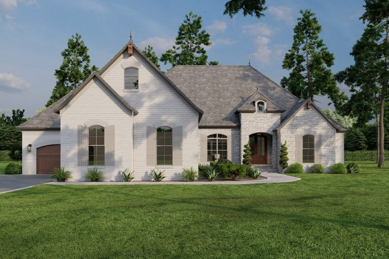 Architectural House Design - European Exterior - Front Elevation Plan #17-3369