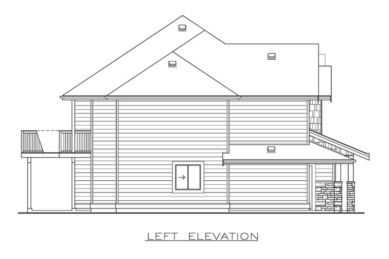 House Design - Exterior - Other Elevation for Craftsman House Plan #1100-40 - 3 bed, 2 bath