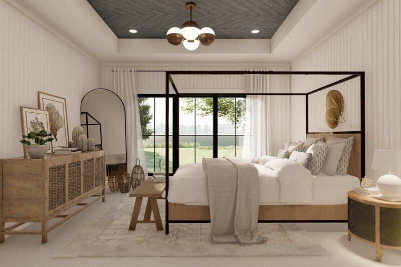 Architectural House Design - Interior - Master Bedroom for Modern House Plan #455-318 - 3 bed, 2 bath