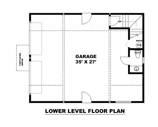 Farmhouse Floor Plan - Lower Floor Plan #117-920