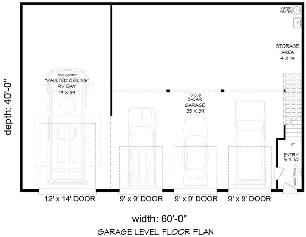 Farmhouse Floor Plan - Main Floor Plan #932-1060