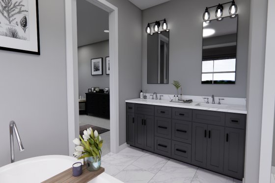 Interior - Master Bathroom for Traditional House Plan #51-1460 - 4 bed, 3.5 bath