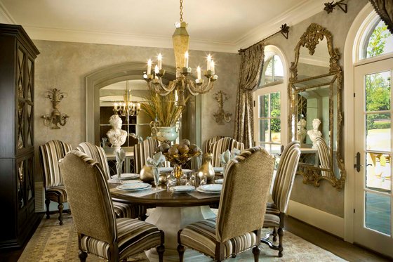 Interior - Dining Room for European House Plan #1054-30 - 4 bed, 4.5 bath