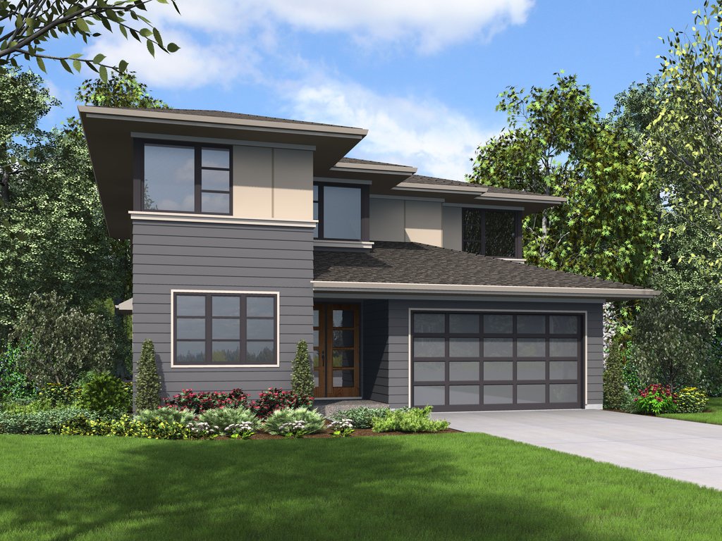 Contemporary Style House Plan - 4 Beds 2.5 Baths 2874 Sq/Ft Plan #48 ...