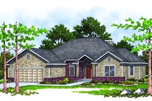 Traditional Exterior - Front Elevation Plan #70-190