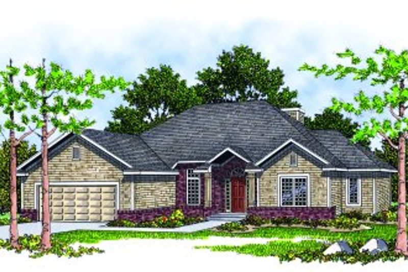Traditional Style House Plan - 3 Beds 2 Baths 1756 Sq/Ft Plan #70-190