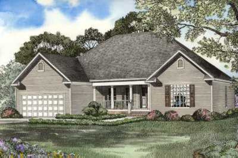 Architectural House Design - Traditional Exterior - Front Elevation Plan #17-610