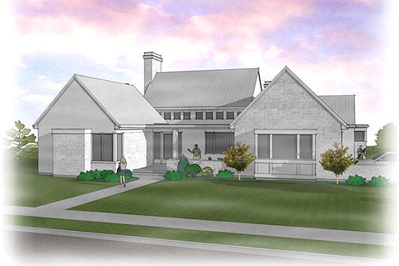 Architectural House Design - Exterior - Front Elevation 3 for Modern House Plan #48-478 - 3 bed, 2.5 bath
