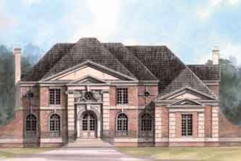 Home Plan - European Exterior - Front Elevation Plan #119-104