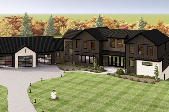 Exterior - Other Elevation for Contemporary House Plan #1064-367 - 4 bed, 4.5 bath