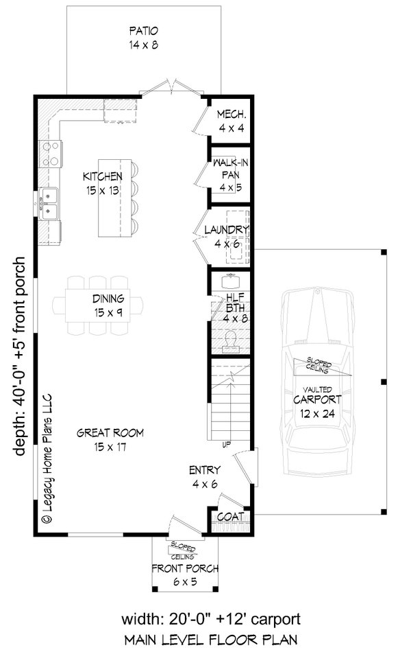 Contemporary Floor Plan - Main Floor Plan #932-724