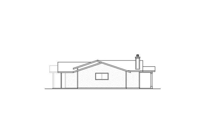 Architectural House Design - Exterior - Other Elevation for Ranch House Plan #124-1317 - 3 bed, 3 bath