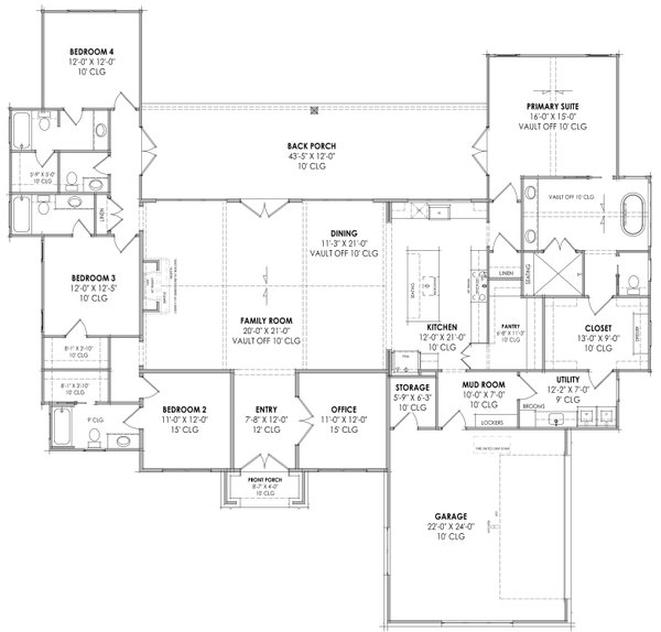 European Floor Plan - Main Floor Plan #1096-55