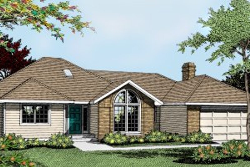 Dream House Plan - Traditional Exterior - Front Elevation Plan #90-103