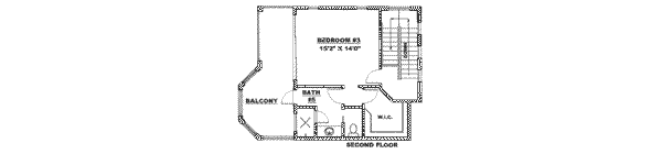 Mediterranean Floor Plan - Upper Floor Plan #27-212