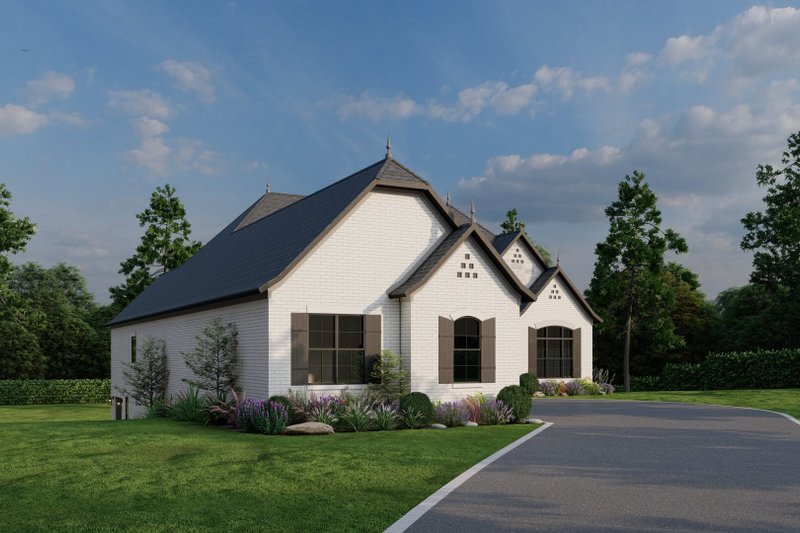 House Blueprint - Exterior - Other Elevation 4 for European House Plan #923-3 - 4 bed, 3.5 bath