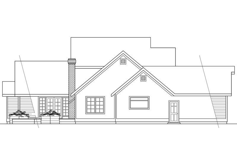 Architectural House Design - Exterior - Other Elevation for Country House Plan #124-173 - 3 bed, 2.5 bath