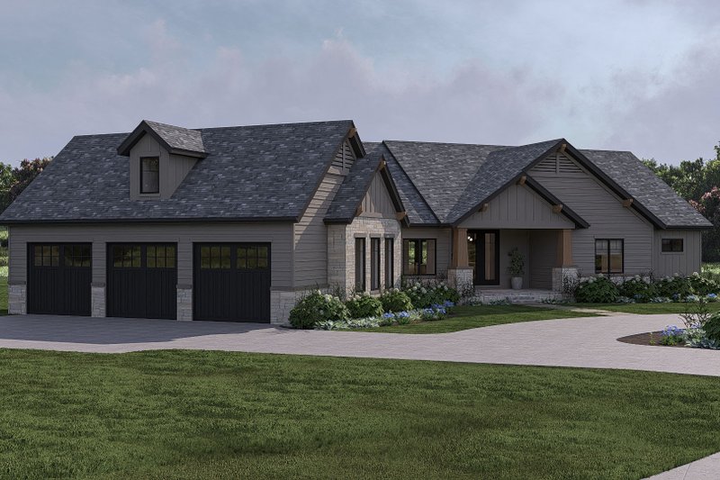 Dream House Plan - Exterior - Other Elevation for Craftsman House Plan #455-212 - 2 bed, 2.5 bath