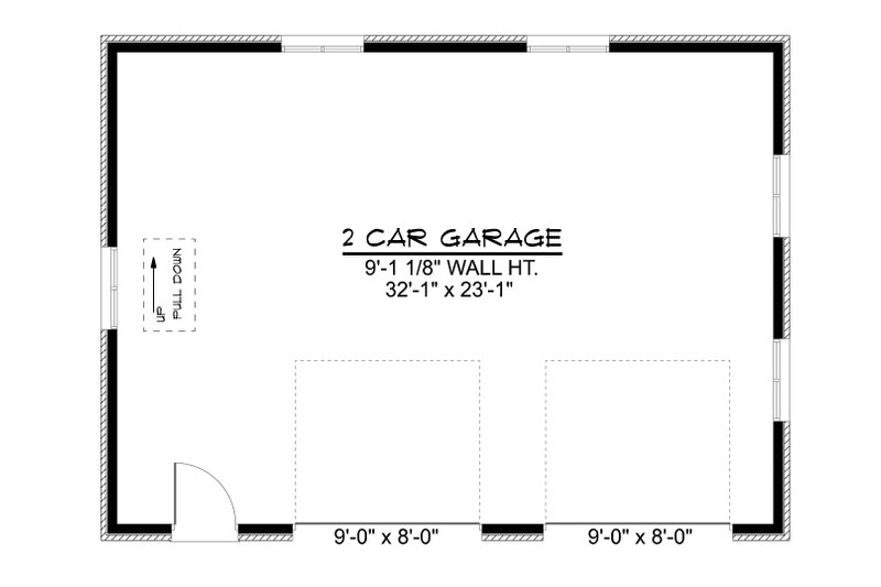 Architectural House Design - Floor Plan - Main Floor for Country House Plan #1064-461, 0 bath