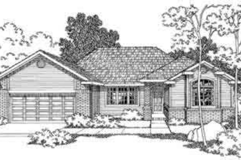 Architectural House Design - Ranch Exterior - Front Elevation Plan #124-294