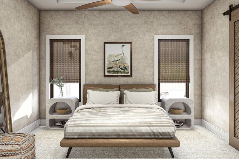 Architectural House Design - Interior - Master Bedroom 1 for Adobe / Southwestern House Plan #455-503 - 4 bed, 2.5 bath