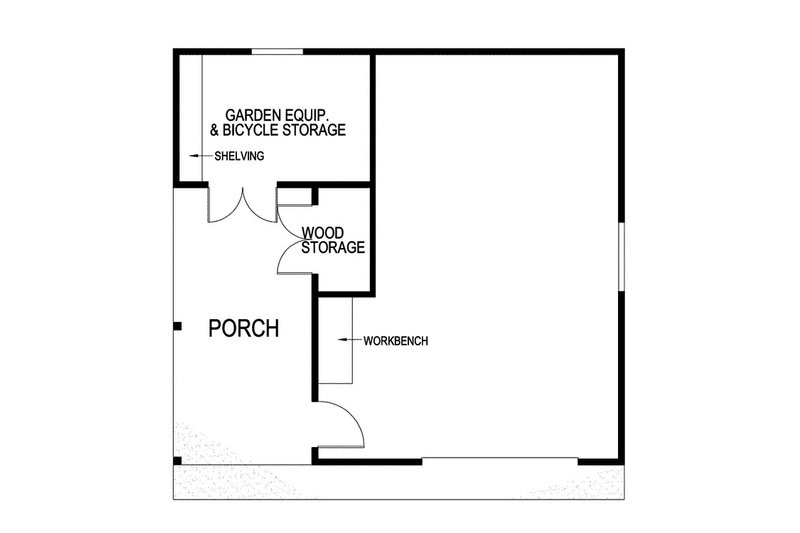 Home Plan - Floor Plan - Main Floor for Traditional House Plan #57-716, 0 bath