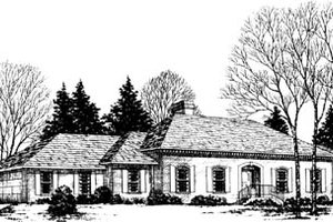 Traditional Exterior - Front Elevation Plan #10-154