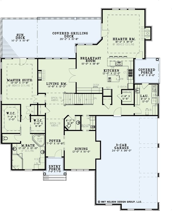 Home Plan - European Floor Plan - Main Floor Plan #17-444