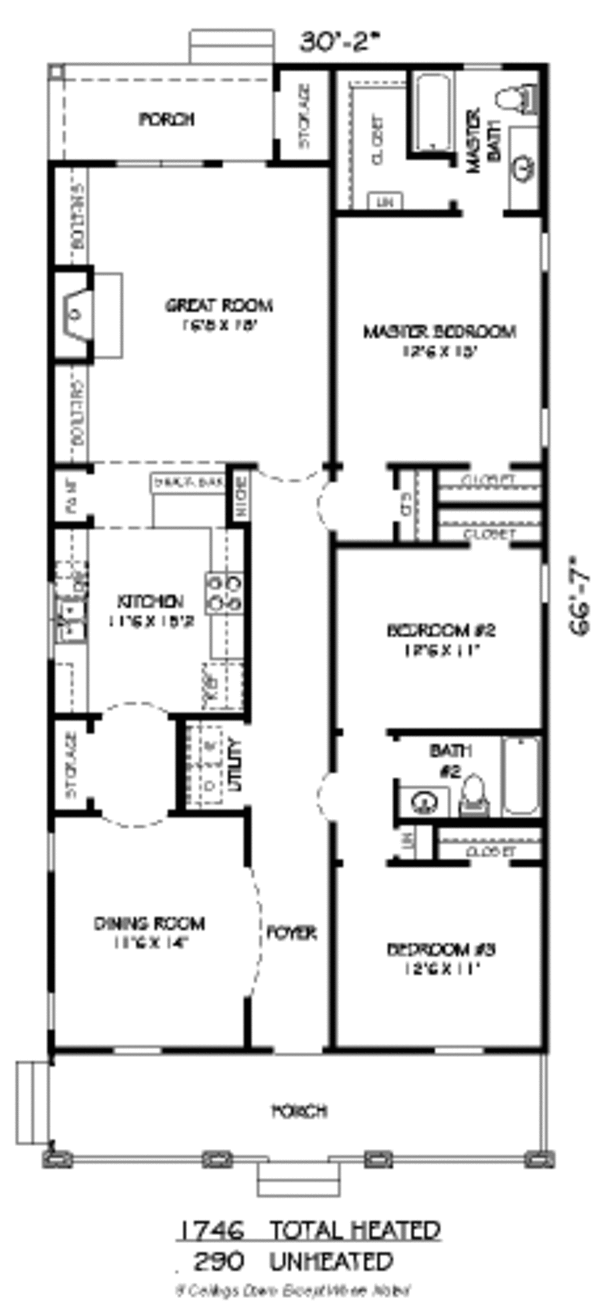 Traditional Floor Plan - Main Floor Plan #424-201