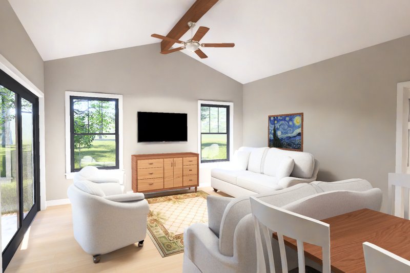 Architectural House Design - Interior - Family Room 1 for Cottage House Plan #513-2499 - 5 bed, 3 bath