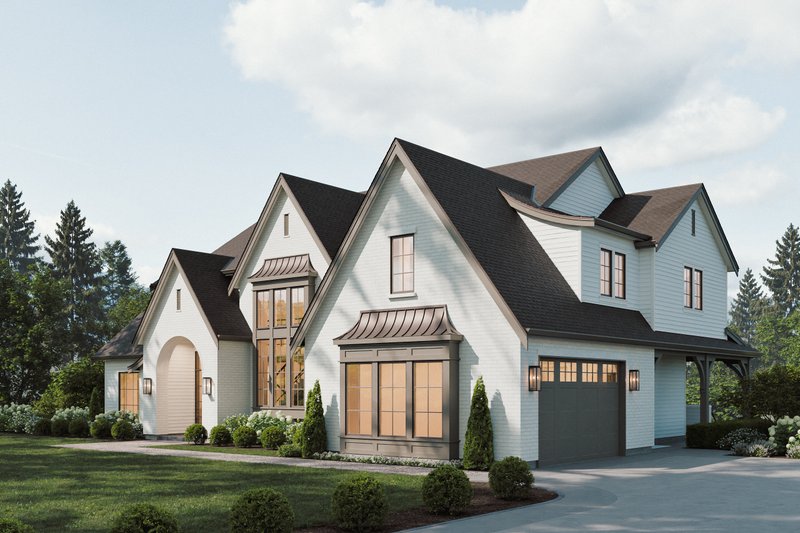 Dream House Plan - Exterior - Front Elevation 3 for European House Plan #1114-121 - 4 bed, 3 bath