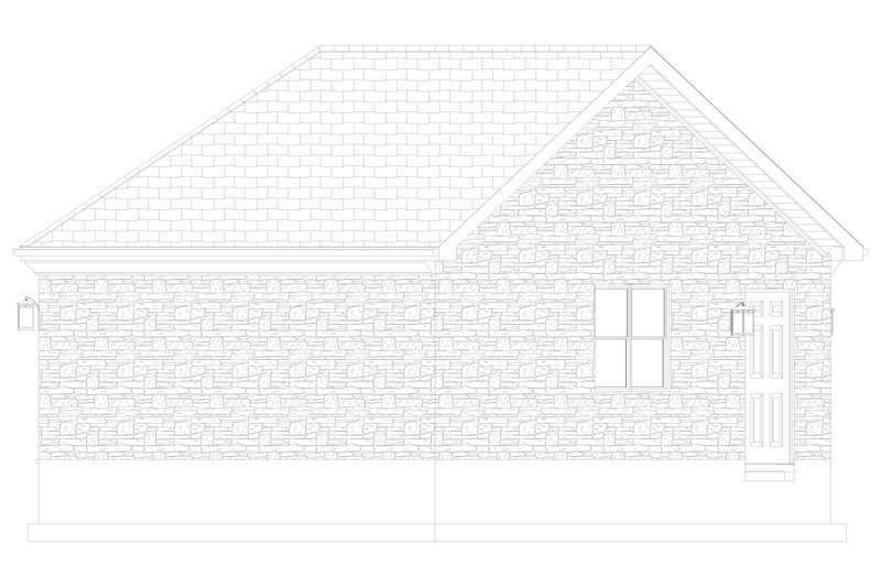 Home Plan - Exterior - Other Elevation 1 for European House Plan #1060-167, 0 bath