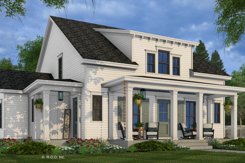 Dream House Plan - Exterior - Front Elevation 4 for Farmhouse House Plan #51-1280 - 4 bed, 3.5 bath