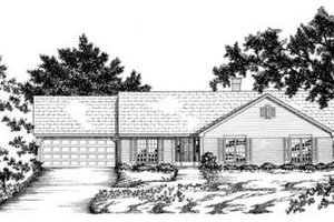 Ranch Exterior - Front Elevation Plan #36-247