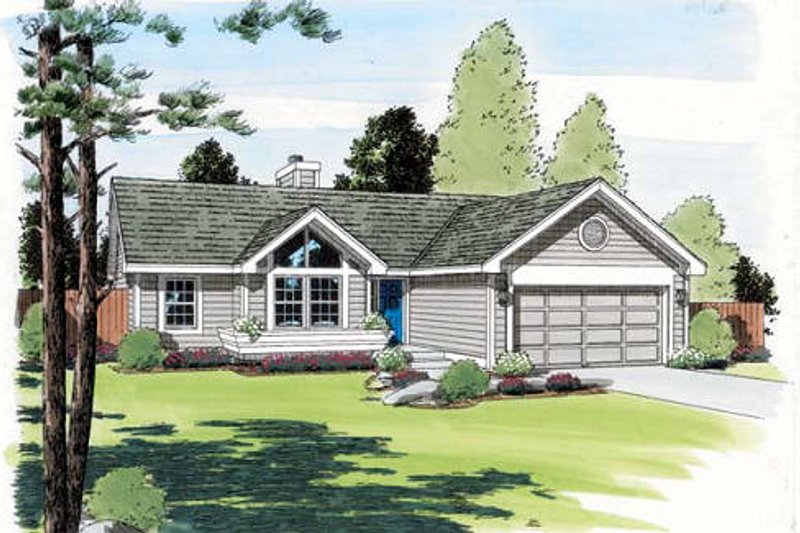 Traditional Style House Plan - 3 Beds 2 Baths 993 Sq/Ft Plan #312-373