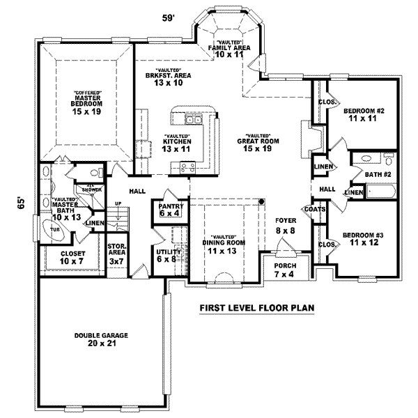 European Floor Plan - Main Floor Plan #81-1556