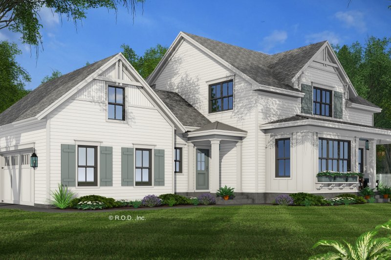 House Design - Exterior - Front Elevation 5 for Farmhouse House Plan #51-1273 - 4 bed, 3.5 bath
