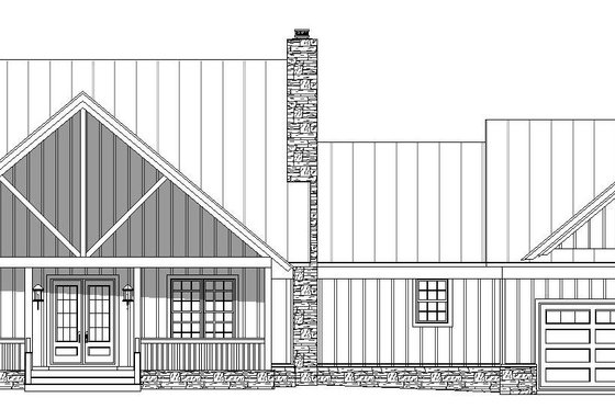 Exterior - Front Elevation 3 for Country House Plan #932-146 - 4 bed, 2.5 bath