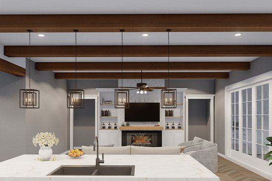 Interior - Kitchen 1 for Craftsman House Plan #923-306 - 4 bed, 3.5 bath