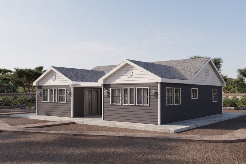 House Blueprint - Exterior - Other Elevation for Traditional House Plan #1106-34 - 3 bed, 2 bath