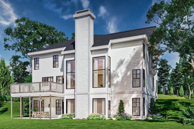 House Design - Exterior - Rear Elevation for Traditional House Plan #119-453 - 5 bed, 4 bath