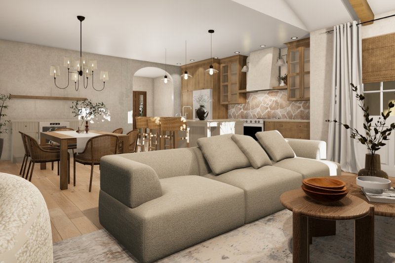 House Blueprint - Interior - Family Room for Country House Plan #23-2817 - 4 bed, 3 bath