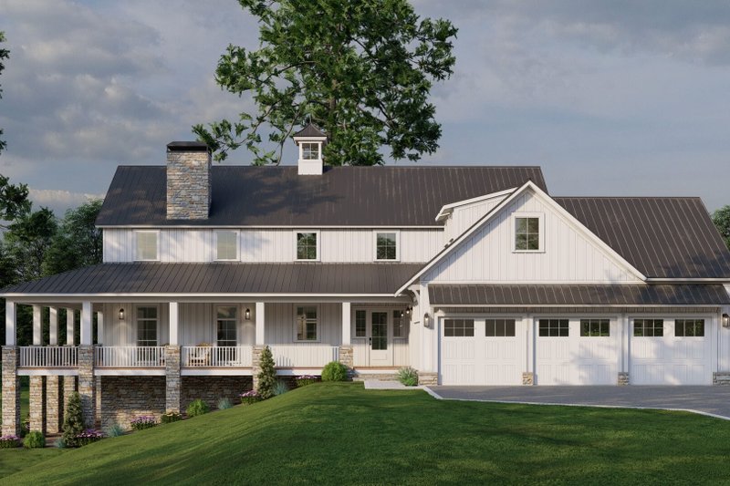 House Plan Design - Exterior - Other Elevation 3 for Farmhouse House Plan #923-373 - 3 bed, 3.5 bath