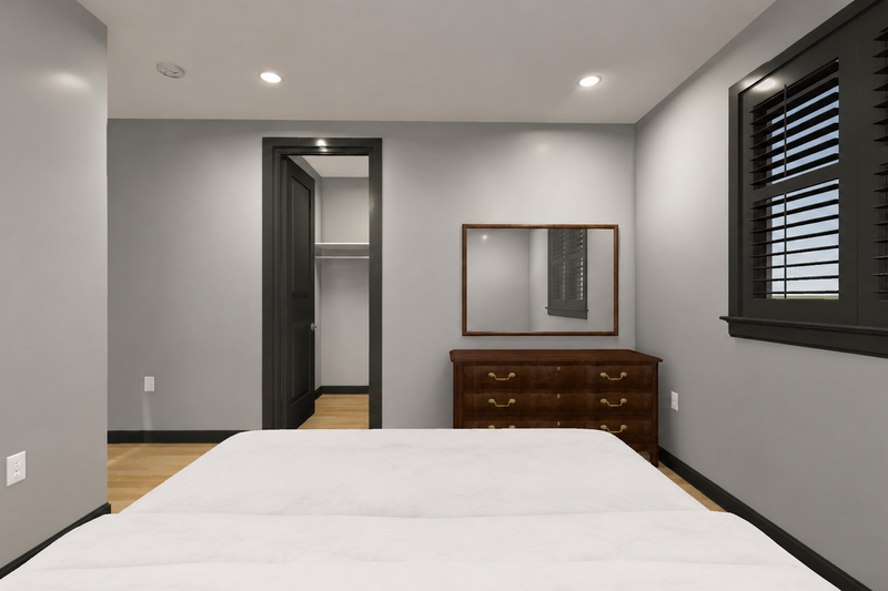 Architectural House Design - Interior - Bedroom 2 for Mediterranean House Plan #1060-494 - 1 bed, 2 bath
