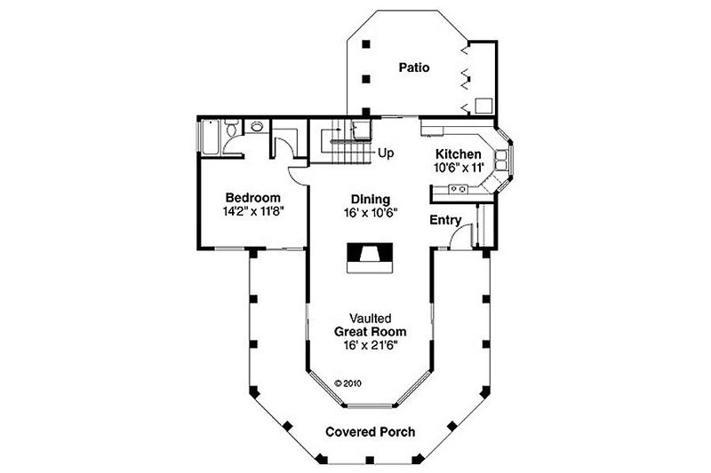 Home Plan - Floor Plan - Main Floor House Plan #124-236 - 2 bed, 2 bath