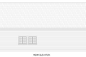 Exterior - Rear Elevation for Traditional House Plan #932-486, 0.5 bath