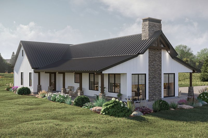 Home Plan - Exterior - Other Elevation for Barndominium House Plan #455-725 - 3 bed, 2.5 bath