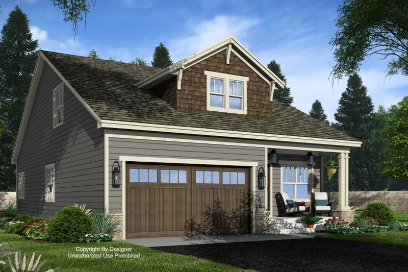 Architectural House Design - Exterior - Front Elevation 4 for Bungalow House Plan #51-1552 - 5 bed, 4 bath