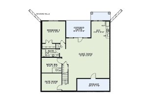 Floor Plan - Lower Floor for Craftsman House Plan #17-2475 - 4 bed, 4 bath