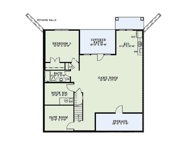 Home Plan - Craftsman Floor Plan - Lower Floor Plan #17-2475